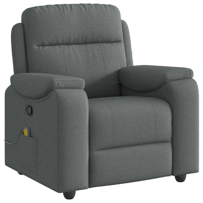  Massage Recliner Chair Dark Grey