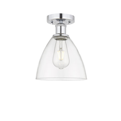 Glass Semi Flush Mount