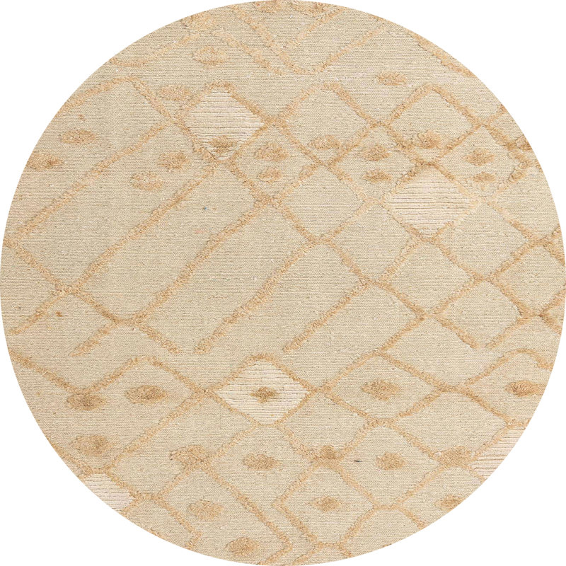 Abstract Indoor Rug, Round 4'
