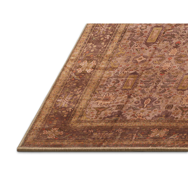 Tapis brun à motif oriental, Rectangle 8 pi x 12 pi