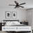 52 Inch Flush Mount Ceiling Fans With Lights And Remote Control Low Profile Farmhouse Ceiling Fan Black-315229032-314966849