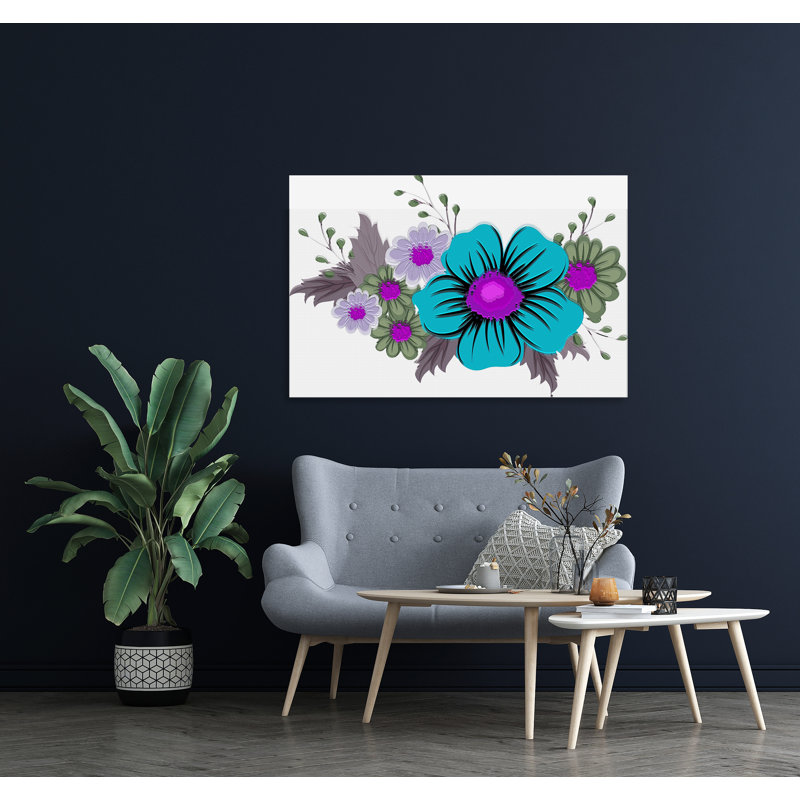 Boho Arrangement IV - Impression sur toile tendue, H 20 po x l 30 po x P 1,5 po