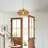  Kaishawn 1 - Light Brown Bohemian Pendant, Rustic Caged Hand-Woven Hemp Rope Single Pendant Light