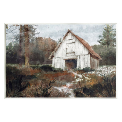 «Quiet Woodland Cabin Landscape» par Nina Blue