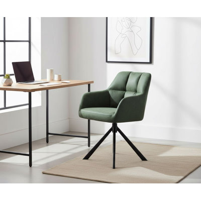 Fauteuil de bureau pivotant en cuir Comfy