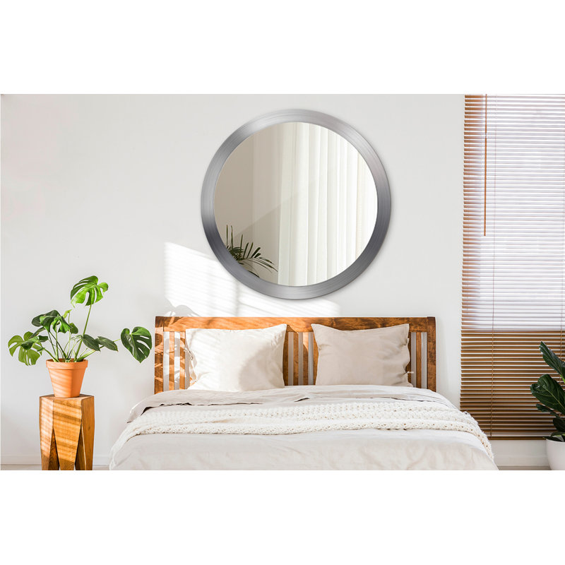 Huldar Glass Flat Wall Mirror