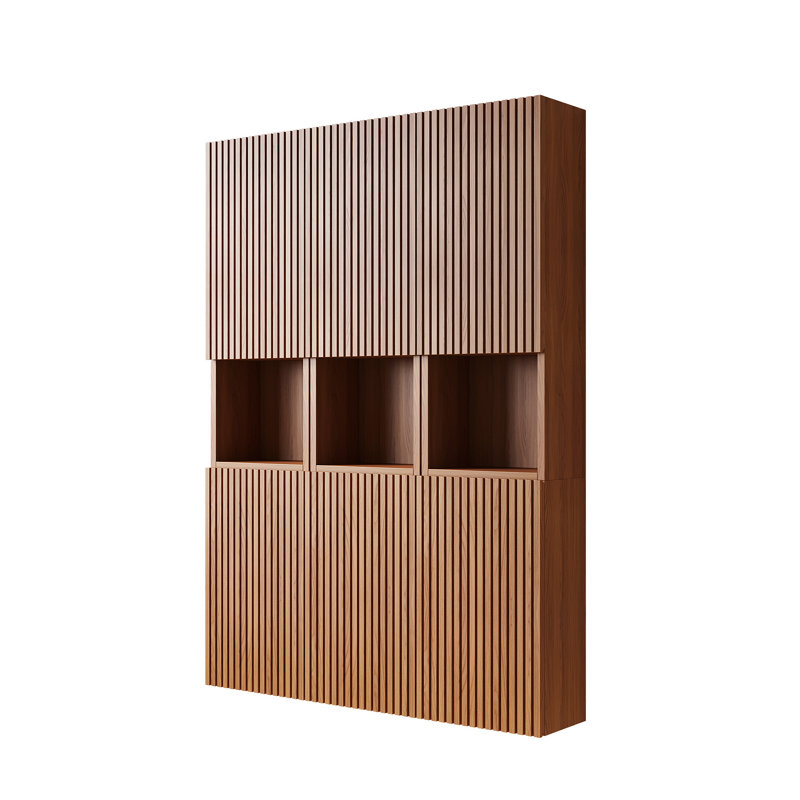 MITCH 41" Bathroom Wall Mounted Cabinet, Brown Oak