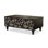 47.24" Black Solid Wood Rectangular Coffee Table