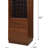 Wiesta Walnut Finish Wine Cabinet