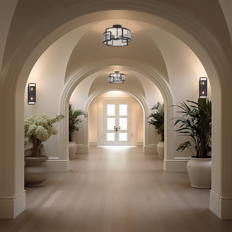 Luminaire suspendu géométrique 3 lumières Madeleyn
