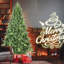 Arbre de Noël classique de 6 pi avec 1339 extrémités en PE + PVC, branches articulées réalistes, assemblage facile, support en métal stable, aspect naturel pour la décoration des Fêtes