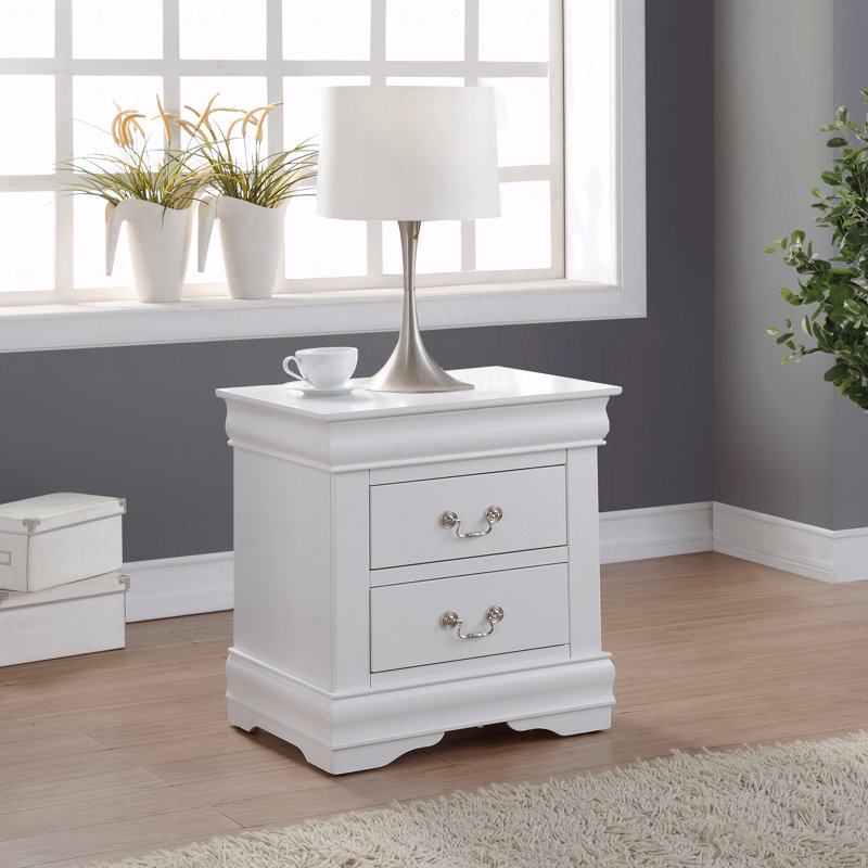 Table de chevet blanche, Blanc