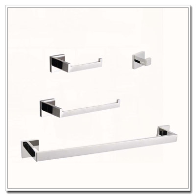 4-Piece Stainless Steel Bathroom Hardware Set