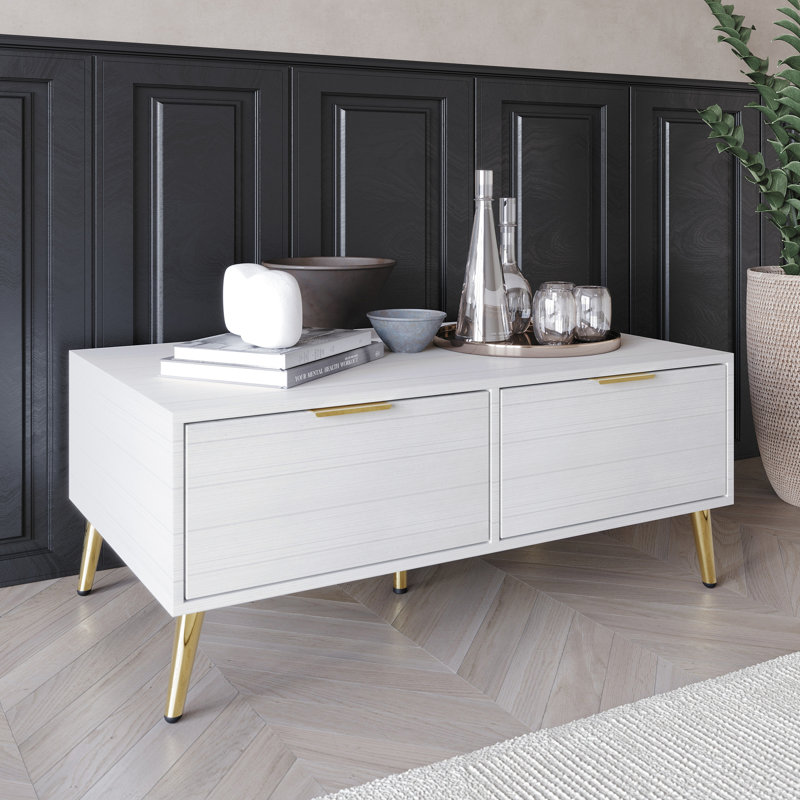 Rafiat Single Coffee Table, White