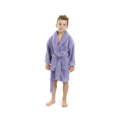 Peignoir en molleton avec poches pour enfants Lovett