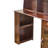 Elegant Makeup Vanity Desk With 3 Modes Adjustable Lighted Mirror,Modern Dressing Table Set With Large Shelves, Drawer And Canbinet,Walnut