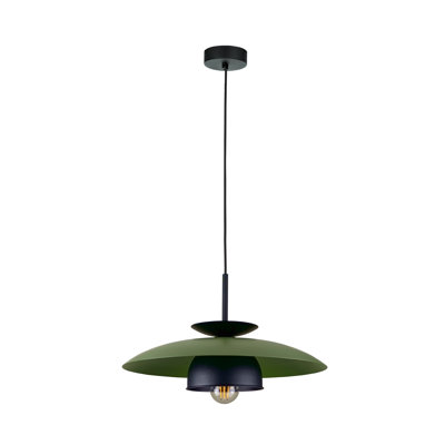1 - Light Matte Black Dome Pendant
