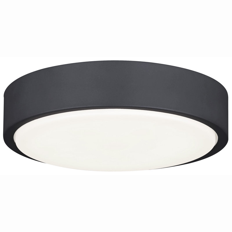 9.16'' LED Bowl Ceiling Fan Light Kit, Black