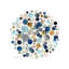 Molecular 1 Piece Wrapped Canvas Painting-145009122