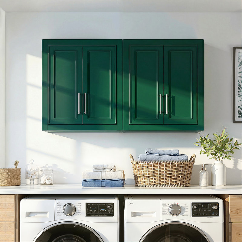 Armoire de salle de bain murale H 26 "avec tablette réglable Coster, H 26 po x l 44 po x P 8 po, Vert foncé