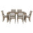 Millau Nat Stripe 7pc Dining Set