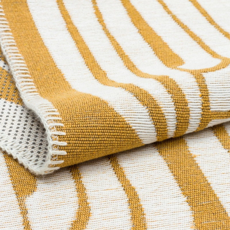 Harshaw Geometric Cotton Area Rug, Rectangle 75 x 120cm