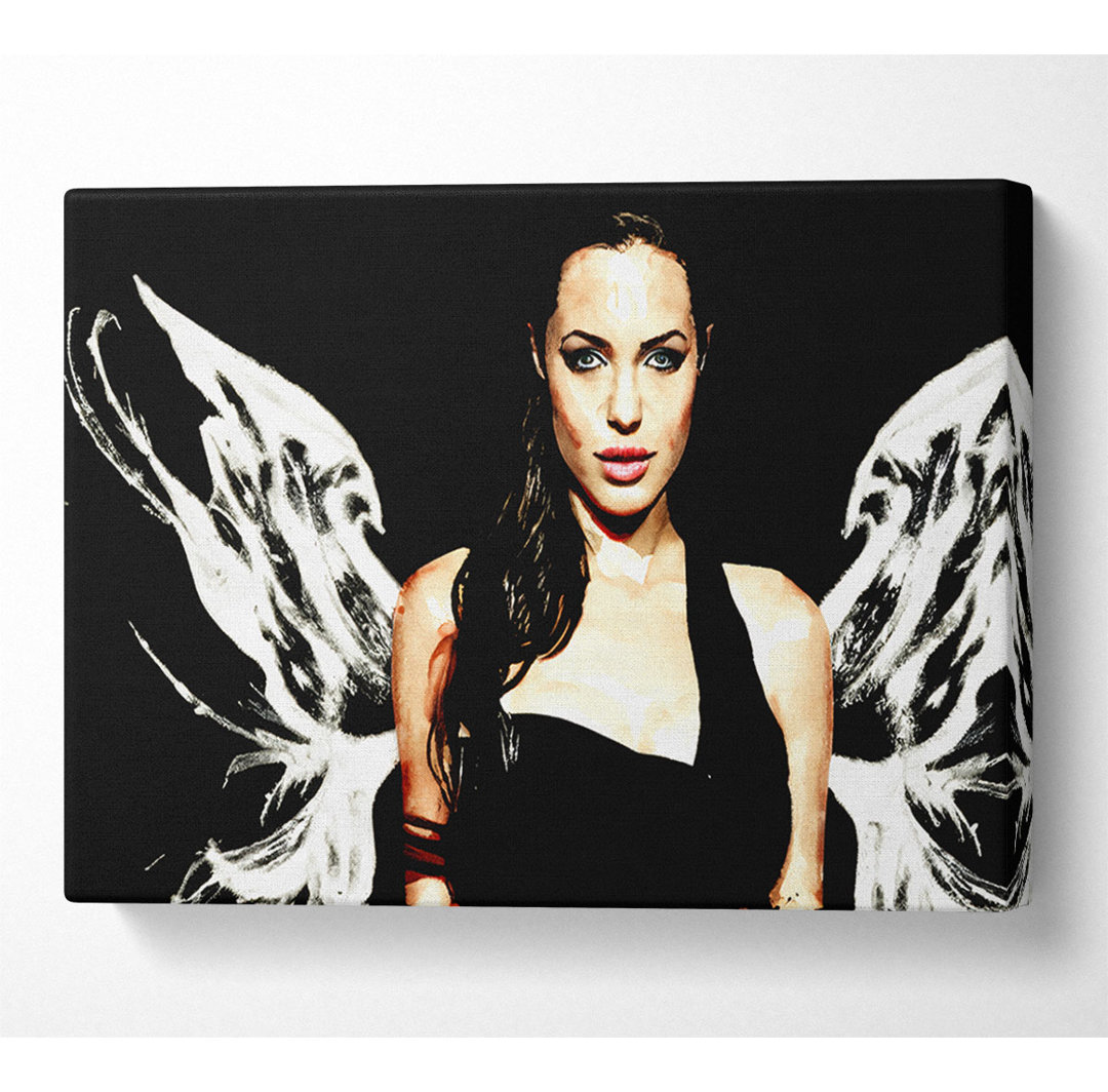 Angelina Jolie Angel Wings - Kunstdrucke auf Leinwand