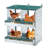 4 Compartment Chicken Nesting Boxes, Metal Nesting Boxes Wall Mount Chicken Egg Laying Box for Different Chicken Breeds