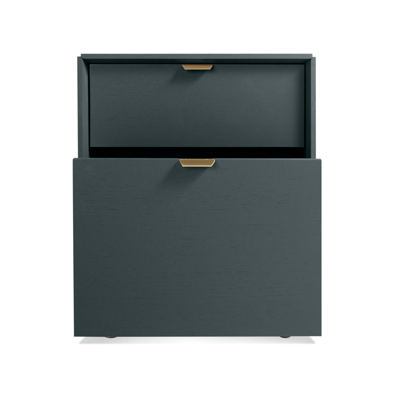 Dang 2 - Drawer File Cabinet, Navy Green