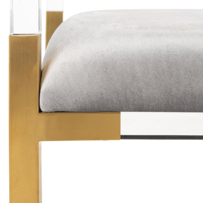 Upholstered Bench, Grey