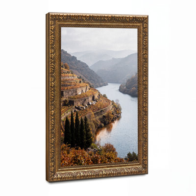 «Autumn River Valley Stone Terraces», art mural