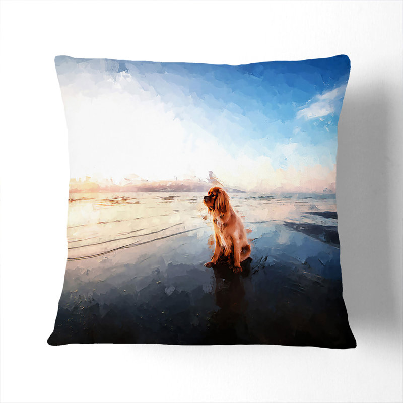 Square Throw Cushion, 40cm H x 40cm W x 15cm D