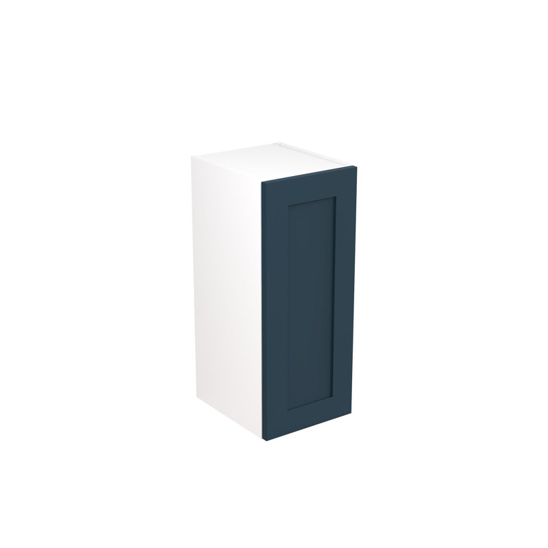 KitchenKit Flatpack Shaker Ultra Matt Wall Unit, 72cm H x 30cm W x 33cm D, Indigo Blue