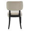 Chaise d'appoint rembourrée en bois massif (ensemble de 2)
