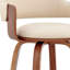 Tabouret de bar 30 po en simili cuir noyer-1155367212