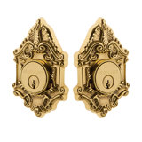 Nostalgic Warehouse Victorian Plate Double Cylinder Deadbolt