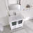 30" Single Bathroom Vanity with Ceramic Sink & Soft-Close Doors & Drawer- Solid Wood Frame & Easy-Clean Design-13610664-13610666