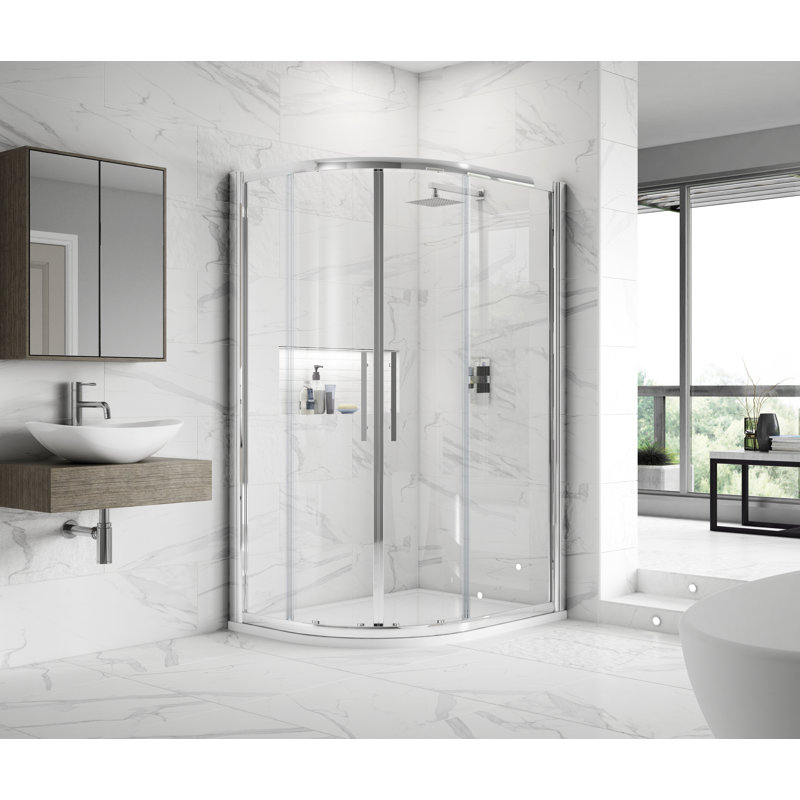 Apex Offset Quadrant Shower Enclosure, 190cm H x 118cm W x 78cm D