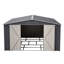 Remise de rangement extérieure en métal, grande remise à outils de jardin avec portes doubles verrouillables, bâtiment de cour imperméable, patio-124385889