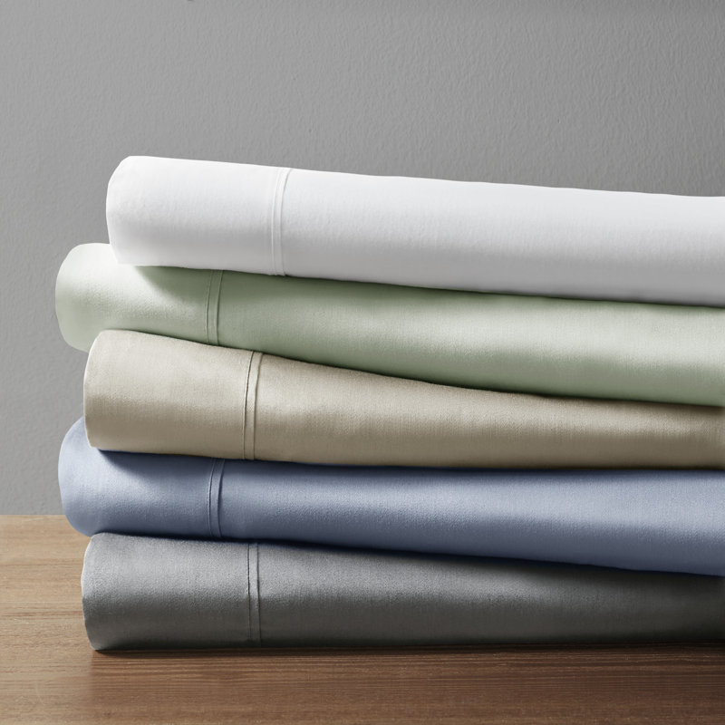 525 Thread Count 525 Thread Count Cotton Blend Sheet Set, Full, Khaki