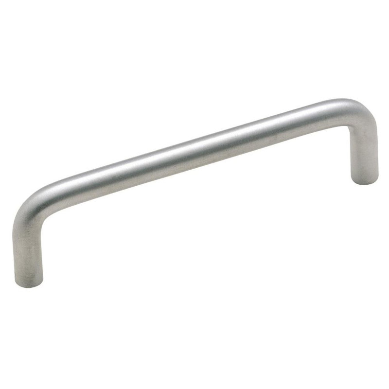 Brushed Chrome 4-Inch Modern Bar Cabinet Pull