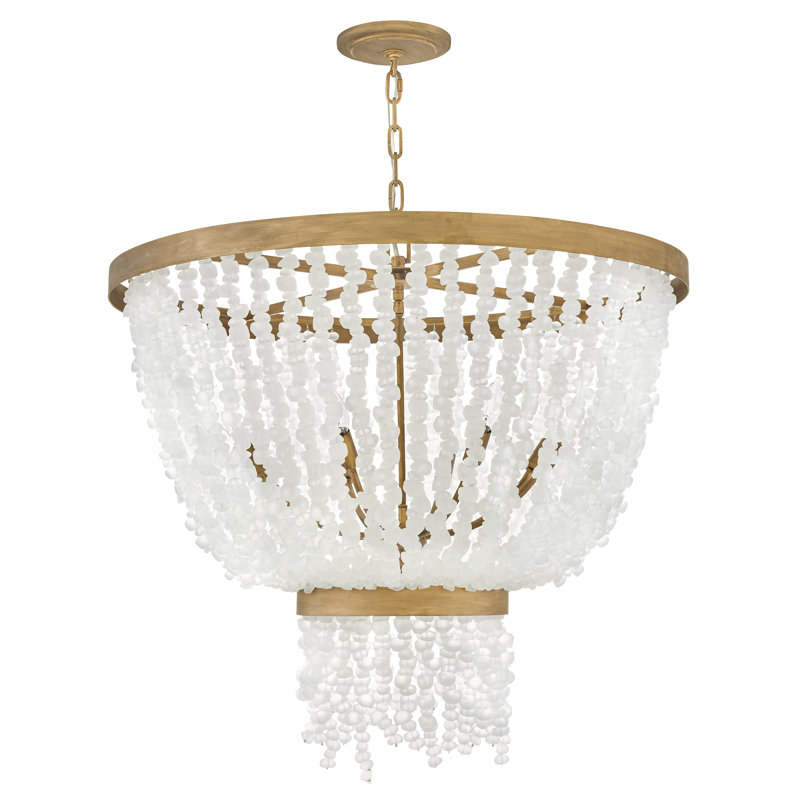 Dune 8 - Light Crystal Tiered Chandelier