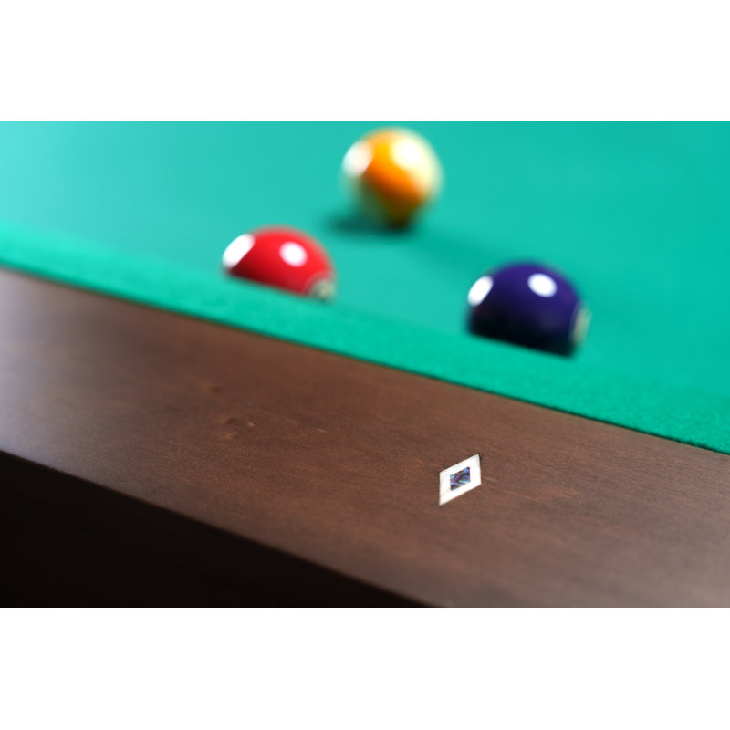 Paula Parsons Pool Table In Antique Coffee With Professional Installation Included, 32.5" H x 101" L x 57" W