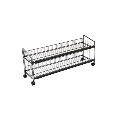 49'' W Steel Shelving Unit with Wheels