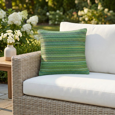 Indoor Outdoor Throw Pillows Stain-Resistant Machine Wash Recycled Polyester-Patio Porch Living Room