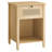 Sabeeka Boho Nightstand, Bedside Table with Drawer