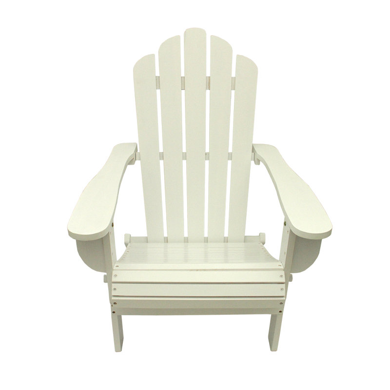 Chaise Adirondack pliante pour l'extérieur 37,5 po, Blanc