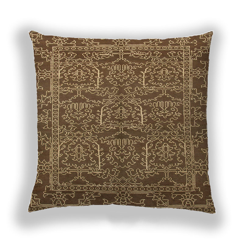 Coussin décoratif abstrait 1014, Microsuède
