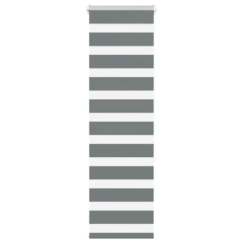 George Oliver Zebra Blind Polyester, Dark Grey, 45cmW x 150cmL