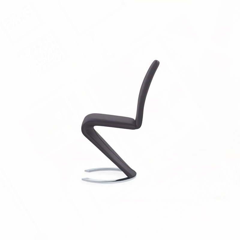 Chaise de salle à manger en similicuir, Gris